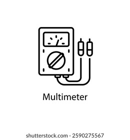 Multimeter vector icon stock illustration