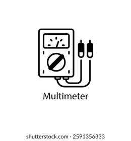 Multimeter vector icon stock illustration