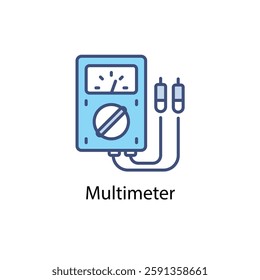 Multimeter vector icon stock illustration