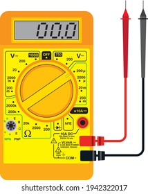 Multimeter Vector Isolated Probe Stock Vector (Royalty Free) 1942322017 ...