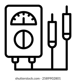 Multimeter Vector Line Icon Design For Personal And Commercial Use