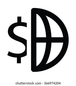 Multinational Investment Bold Line Vector Icon