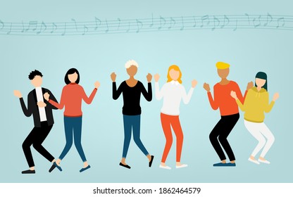 Multinacionales bailando música