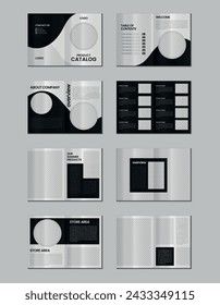 Multipage product catalog design, company furniture product catalogue, catalog brochure design