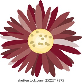 A multi-petal flower illustration, an EPs file
