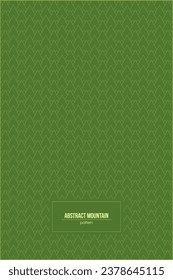 multiple abstract mountain pattern with leaf green color