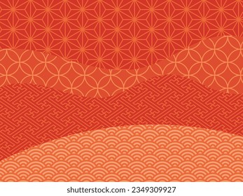 Multiple Backgrounds with Vector Patterns Inspired by Autumn Leaves