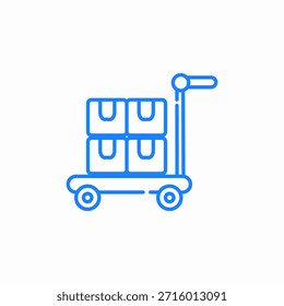 Symbol-Vektorsymbol des Mehrkastenwagens