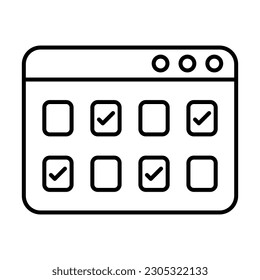 Diseño De Icono De Selección Múltiple Para Uso Personal Y Comercial