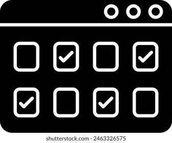 Multiple Choice Icon Design For Personal And Commercial Use