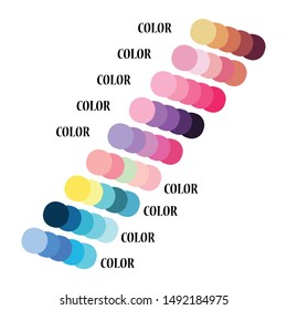multiple choices of color set for editing vector