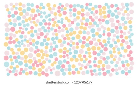multiple circle random size and color pattern background