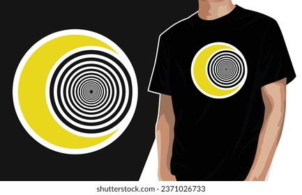 multiple circles cool trendy t-shirt design