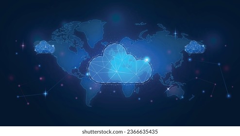 Multiple cloud symbol vector illustration, 2D cloud, 3D cloud, multi-cloud work connected data.