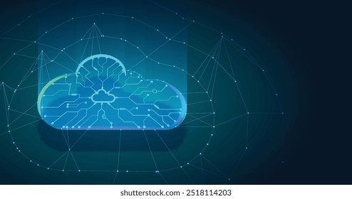 Ilustração de vetor de símbolo de nuvem múltipla, nuvem 2D, nuvem 3D, dados conectados de trabalho de várias nuvens.