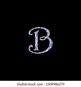 Multiple color abstract letter B logo icon. Creative Letter B Logo icon for business, initial, brand identity