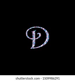 Multiple color abstract letter D logo icon. Creative Letter D Logo icon for business, initial, brand identity
