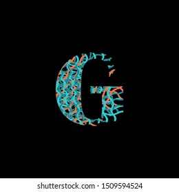 Multiple color abstract Letter G logo icon. Creative Design letter G logo icon for business or brand identity.