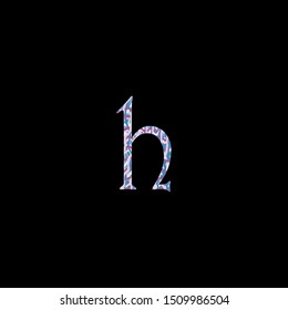 Multiple color abstract letter h logo icon. Creative Letter h Logo icon for business, initial, brand identity