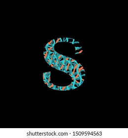 Multiple color abstract Letter S logo icon. Creative Design letter S logo icon for business or brand identity.