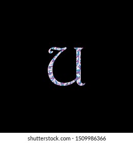 Multiple color abstract letter U logo icon. Creative Letter U Logo icon for business, initial, brand identity