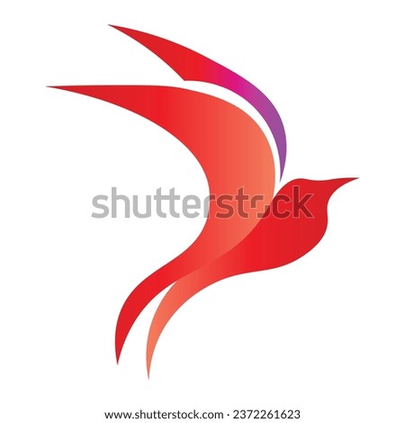 multiple color bird icon red green blu