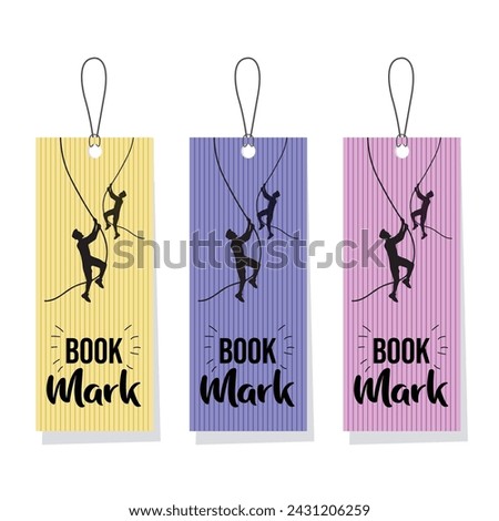 Multiple color Bookmark Design, Book enthusiasts will adore this three color bookmark layout design, which is basic yet gorgeously textured.