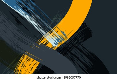 Multiple color brush painted background design