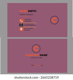 Multiple color business card design used in your business.