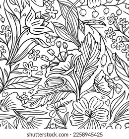 multiple color floral background illustration