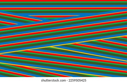 Multiple color graphic repeat line pattern, replete image, design for fabric printing or background