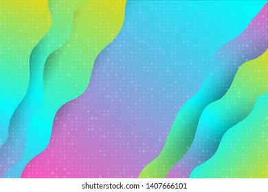 Multiple color liquid curve modern design geometric element vector abstract background for business or web banner