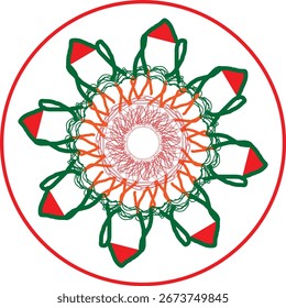 Multiple color mandala design for your business