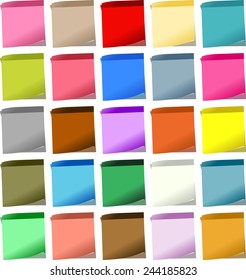 Multiple Colored Post-It Notes