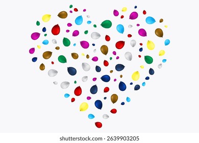 Multiple colorful ballons candy sweets