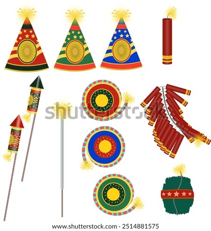 multiple crackers bundle set abstract multiple crackers 