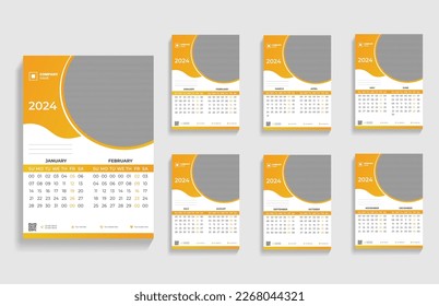 Multiple Creative Business And Corporate Wall Calendar Design Template