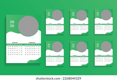 Multiple Creative Business And Corporate Wall Calendar Design Template