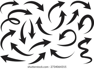 Multiple curved arrows illustration showing confusion, complexity, chaos and decision overload
