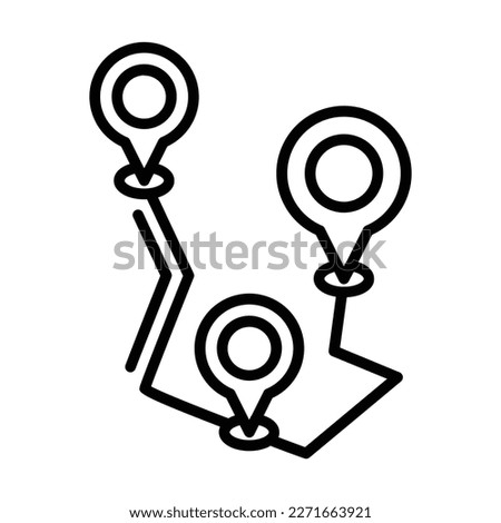 Multiple Destinations Icon Design For Personal And Commercial Use