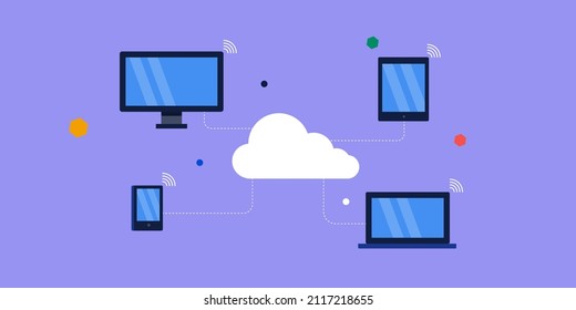 140 Cloud connect multiple device vector Images, Stock Photos & Vectors ...