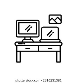 Multiple Devices icon in vector. Illustration