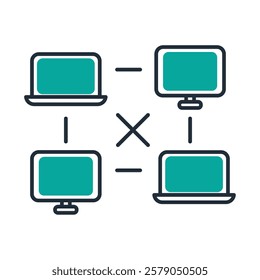 Multiple devices interconnected through a cloud computing system