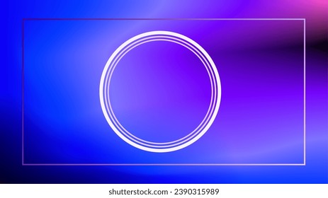 Multiple elements circle rectangle frame copy space for presentation and showcase gradient background