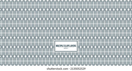 multiple ellipse layers pattern with stripe int the middle
