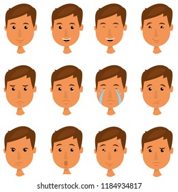multiple expression faces