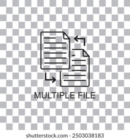 multiple file icon , document icon