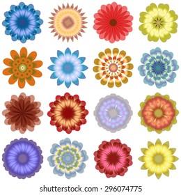 Multiple  flowers - various colors 16