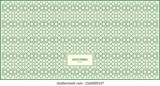 multiple green rhombus patern with light color background