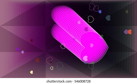 multiple heart among concept, band above creative adornment